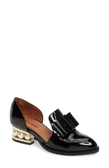 Women's Jeffrey Campbell Lawbow Loafer .5 M - Black