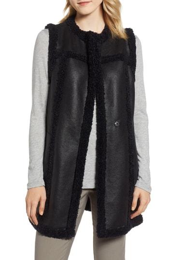 Women's Nic+zoe Drama Faux Shearling Vest - Blue