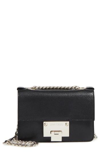 Jimmy Choo Mini Rebel Leather Crossbody Bag - Black