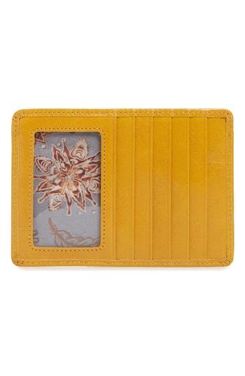 Hobo 'euro Slide' Credit Card & Passport Case - Yellow