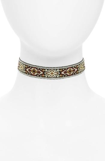 Women's Topshop Woven Choker