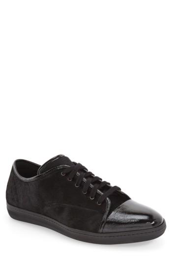 Men's Mezlan 'scala' Genuine Calf Hair Sneaker M - Black