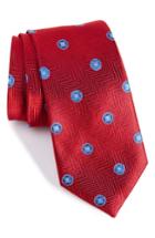 Men's Nordstrom Men's Shop Honeymoon Medallion Silk Tie, Size - Red