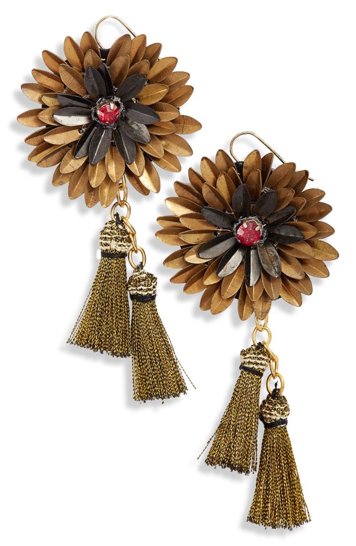 Women's Mad Jewels Alexandra Floral Earrings