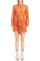 Women's Isabel Marant Nile Leather Shirt Us / 36 Fr - Orange