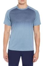 Men's Peter Millar Rio Honeycomb Print Performance T-shirt - Brown