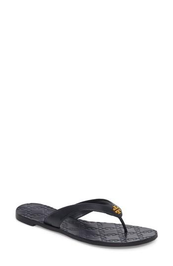 Women's Tory Burch Monroe Flip Flop M - Blue