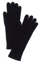 Women's Madewell Ribbed Texting Gloves, Size - Black
