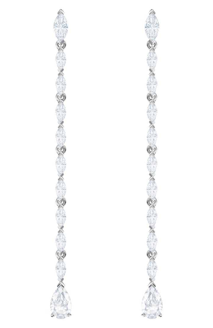 Women's Swarovski Louison Long Crystal Drop Earrings