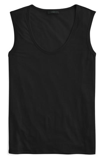 Women's J.crew Scoopneck Drapey Tank, Size - Black
