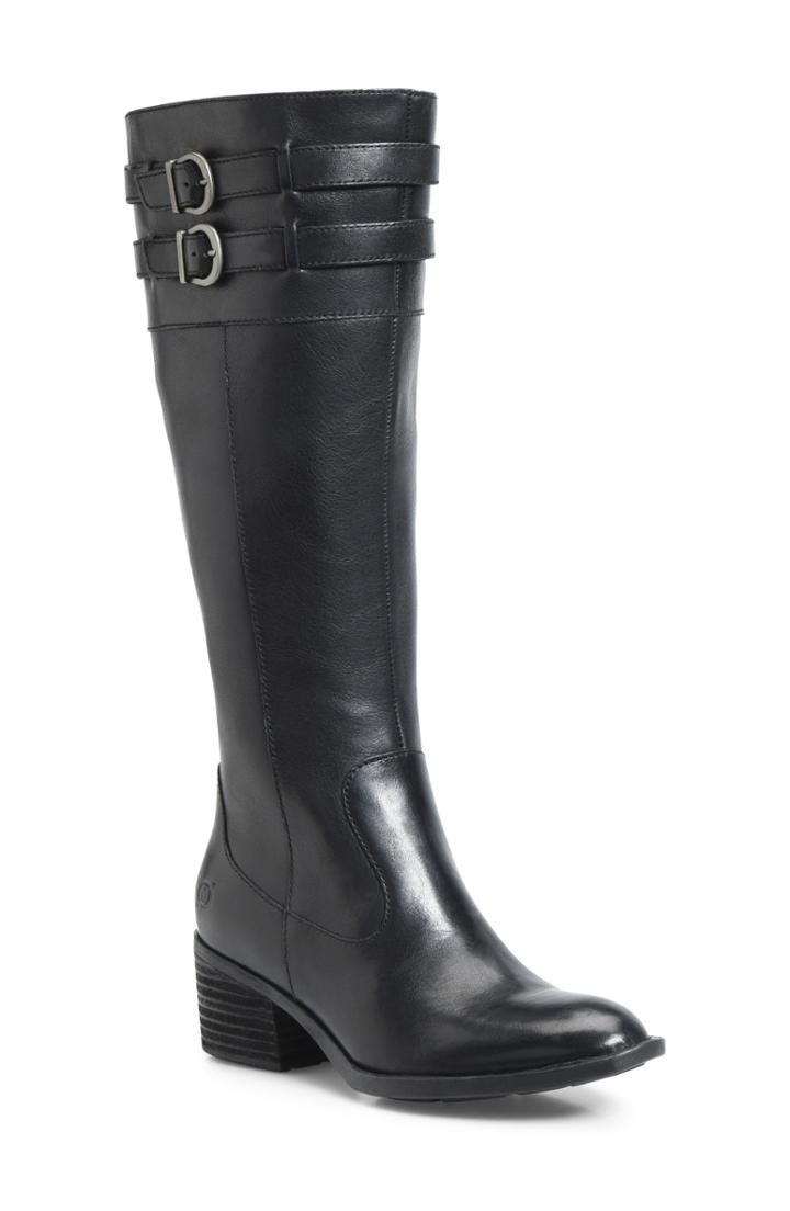 Women's B?rn Tay Block Heel Knee High Boot M - Black