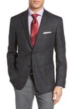 Men's Jb Britches Classic Fit Plaid Wool Sport Coat