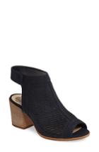 Women's Vince Camuto 'lavette' Perforated Peep Toe Bootie M - Blue