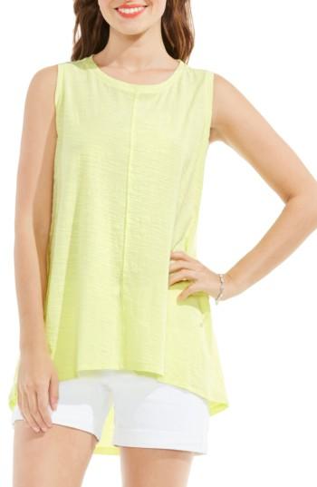 Women's Two By Vince Camuto Slub Cotton High/low Tank - Yellow