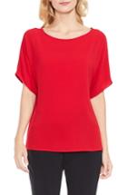 Women's Vince Camuto Mix Media Dolman Sleeve Top - Red