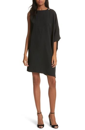 Women's Ted Baker London Oversize Drape Front Dress - Black