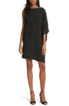 Women's Ted Baker London Oversize Drape Front Dress - Black