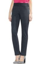 Petite Women's Vince Camuto Herringbone Melange Skinny Pants P - Black
