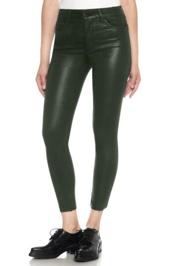 Women's Joe's Charlie Coated High Waist Ankle Skinny Jeans - Green