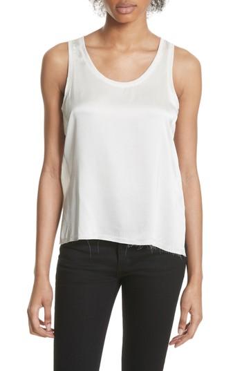 Women's Majestic Filatures Silk & Linen Tank - White