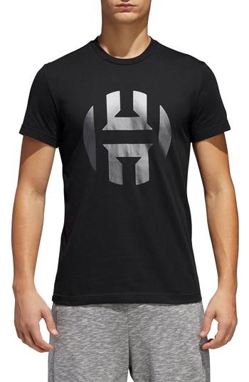 Men's Adidas Harden Logo T-shirt - Black