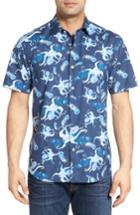 Men's Tommy Bahama Cracken Up Camp Shirt, Size - Blue