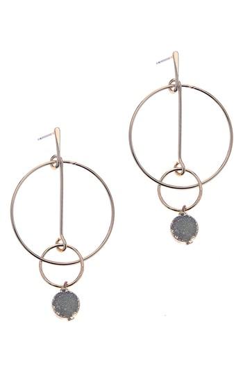 Women's Nakamol Design Drusy Post Hoop Earrings