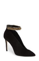Women's Jimmy Choo Lux Embellished Ankle Strap Bootie Us / 36eu - Black