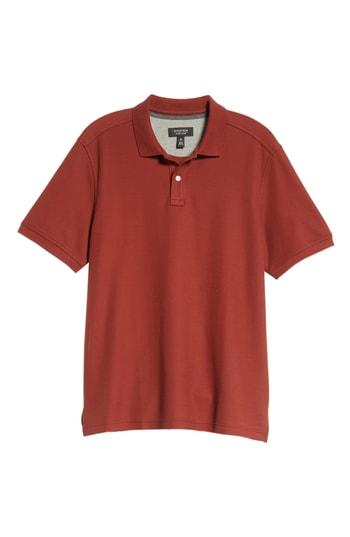 Men's Nordstrom Men's Shop Pique Polo, Size - Red