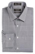 Men's Nordstrom Men's Shop Smartcare(tm) Traditional Fit Plaid Dress Shirt 32 - Blue