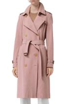 Women's Burberry Kensington Trench Coat - Pink