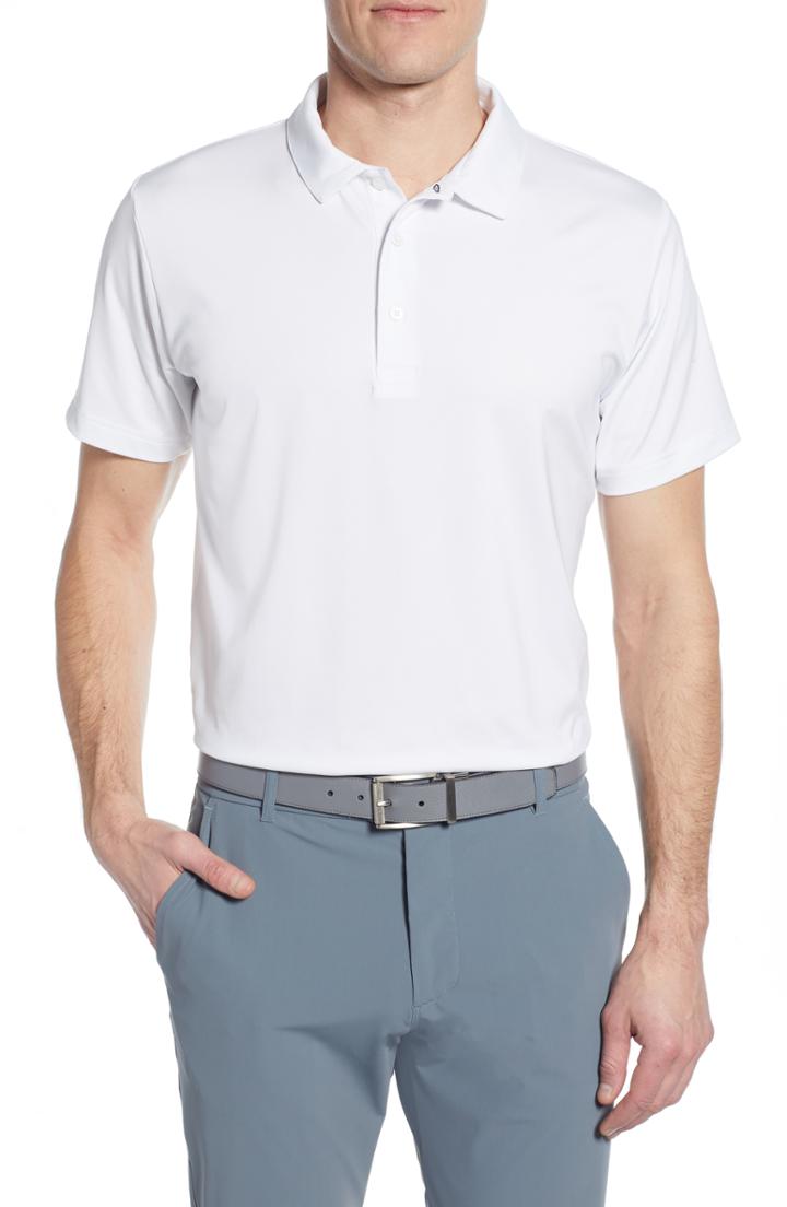 Men's Mizzen+main Phil Mickelson Regular Fit Performance Golf Polo - White