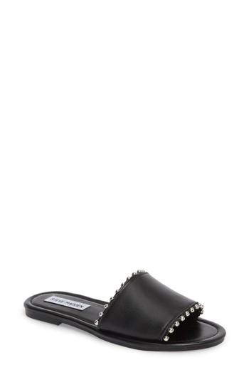 Women's Steve Madden Brew Slide Sandal M - Black