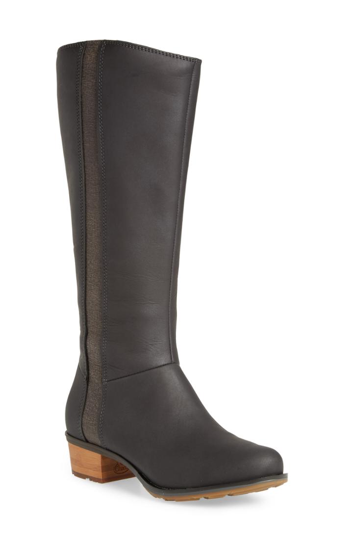 Women's Chaco Cataluna Knee High Waterproof Boot .5 M - Black