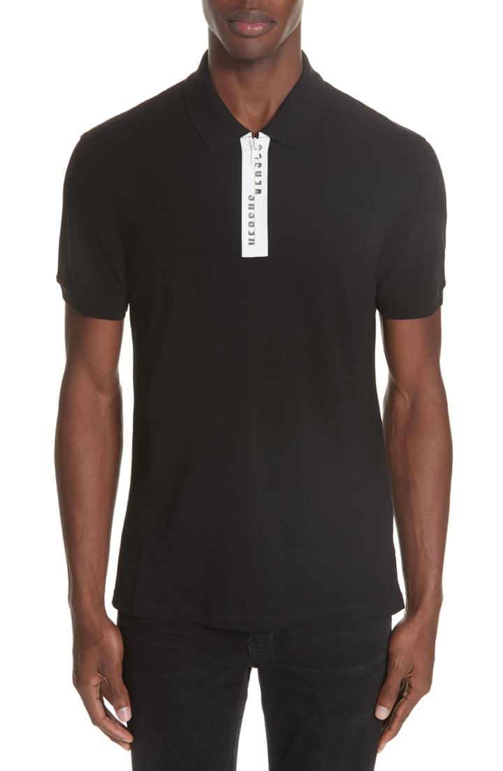 Men's Versus Versace Zip Polo