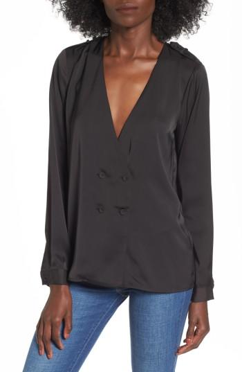 Women's L'academie The Cadet Blouse - Black
