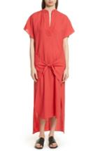 Women's Vince Wrap Front Maxi Dress - Red