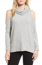 Women's Cupcakes And Cashmere Malden Cold Shoulder Sweater - Grey
