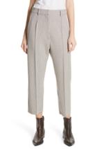 Women's Mm6 Maison Margiela Plaid Bonded Jersey Trousers Us / 38 It - Beige