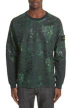 Men's Stone Island Logo Long Sleeve T-shirt, Size - Green