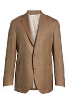 Men's David Donahue Aiden Classic Fit Wool Blazer S - Brown