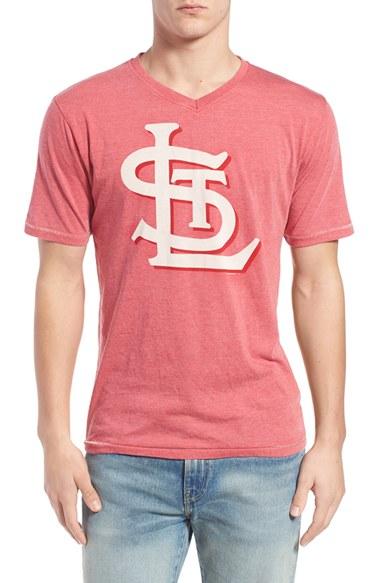 Men's Red Jacket 'saint Louis Cardinals - Calumet' Graphic V-neck T-shirt
