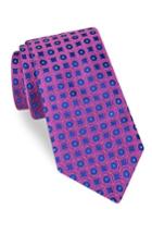 Men's Ted Baker London Eaton Geometric Silk Tie, Size - Purple