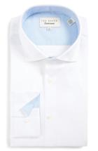 Men's Ted Baker London Rosest Trim Fit Solid Stretch Dress Shirt