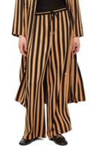 Women's Topshop Stripe Wide Leg Trousers Us (fits Like 0) - Black