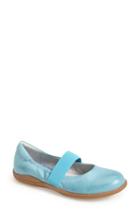 Women's Softwalk 'high Point' Mary Jane Flat Ww - Blue