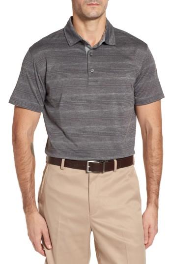 Men's Bobby Jones R18 Tech Static Stripe Polo - Black