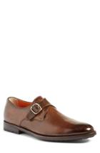 Men's Santoni 'chet' Monk Strap Loafer D - Brown