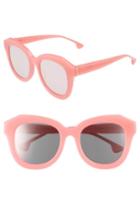 Women's Alice + Olivia Frank 52mm Geometric Sunglasses - Pink Candy