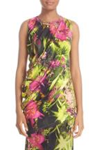 Women's Fuzzi Fern Print Draped Jersey Top